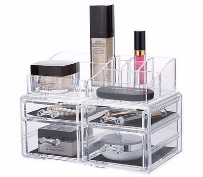 Custom acrylic cheap makeup cosmetic storage drawer organizer for counter CO-330