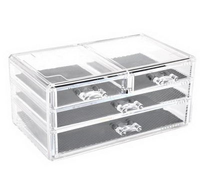 Custom clear container store acrylic makeup drawers CO-353