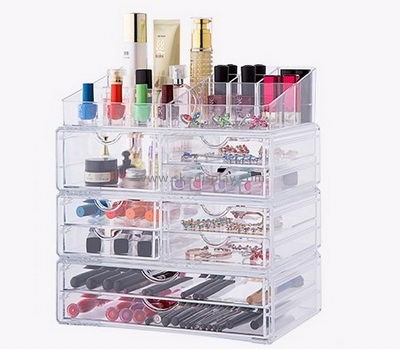 Custom stackable acrylic cheap makeup storage drawer organizers CO-356