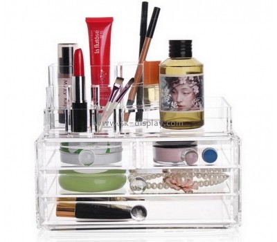 Custom clear plastic acrylic drawer storage makeup organizers box CO-362