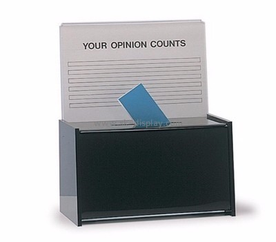 Acrylic display manufacturers custom acrylic plastic ballot donation collection boxes DBS-177