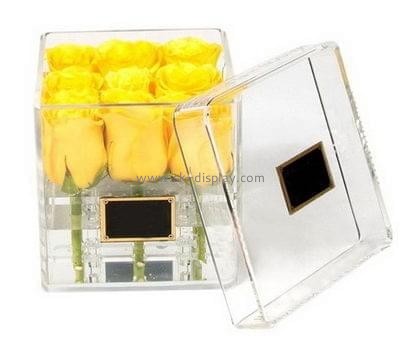 Acrylic display manufacturers custom acrylic flower storage box DBS-192