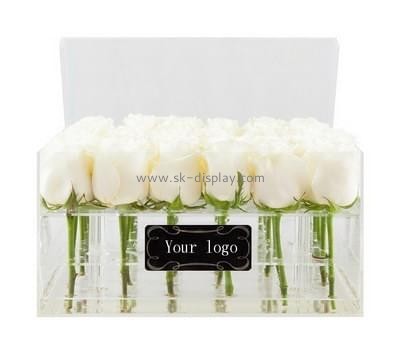 Acrylic display supplier custom acrylic flower box roses DBS-196