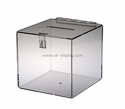 Acrylic plastic supplier custom acrylic storage box acrylic box with hinged lid DBS-226