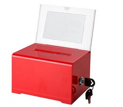 Plexiglass manufacturer customize acrylic lock box suggestions boxes DBS-247