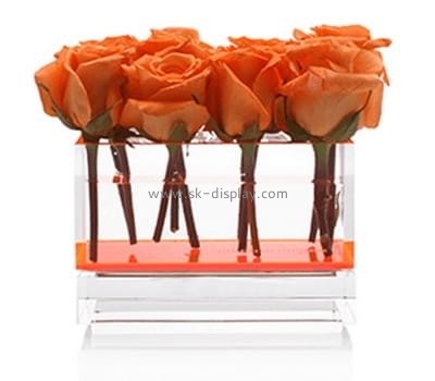 Acrylic products manufacturer customize acrylic clear personalised flower box DBS-245