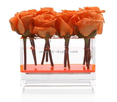 Acrylic products manufacturer customize acrylic clear personalised flower box DBS-245