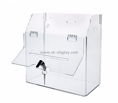 Acrylic box manufacturer customize acrylic plastic boxes with hinged lid DBS-252