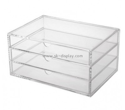 Acrylic plastic supplier customize clear small acrylic box display case DBS-256