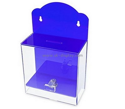 Perspex manufacturers customize clear acrylic case ballot box with lock DBS-267