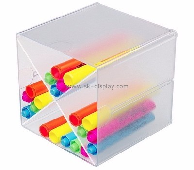 Plexiglass manufacturer customize acrylic storage bins collection box DBS-268