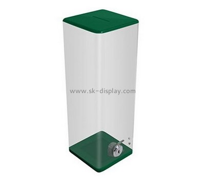 Acrylic company customize and wholesale clear display boxes locked ballot box DBS-273