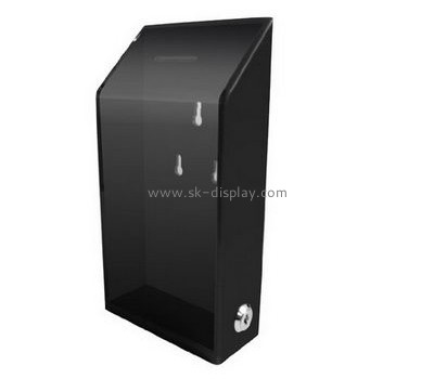 Acrylic box manufacturer customize display case floor standing suggestion box DBS-280