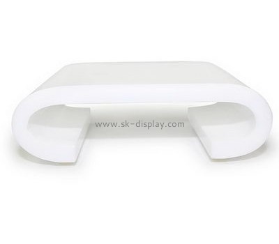 Acrylic manufacturers customize white soap disph holder for bathroom SOD-096