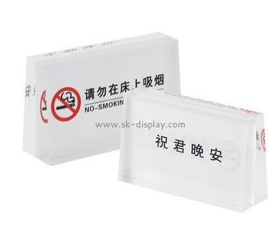 China acrylic manufacturer customize please no smoking sign no smoking allowed sign SOD-106