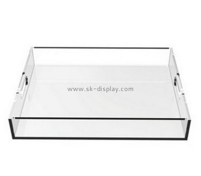 Acrylic factory customized serving square tray SOD-177