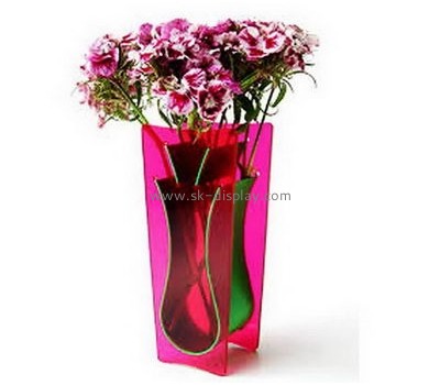 Acrylic factory customized acrylic flower vase SOD-206