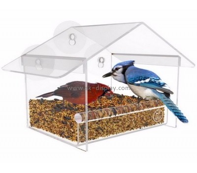 Display stand manufacturers customized acrylic window bird feeder SOD-220