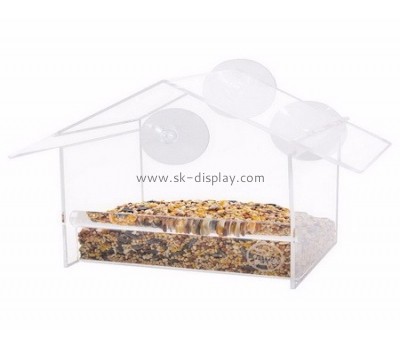 Acrylic products manufacturer customized acrylic window bird feeder SOD-221