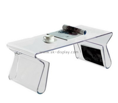 Acrylic display supplier customized modern coffee side table with storage AFS-113