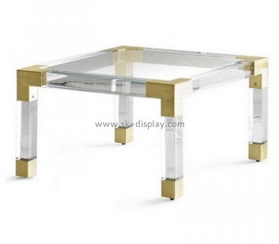 Lucite manufacturer customized small square coffee table furniture AFS-122