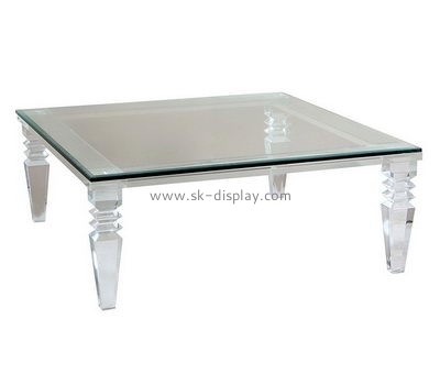 Acrylic products manufacturer customized coffee dining table furniture AFS-124