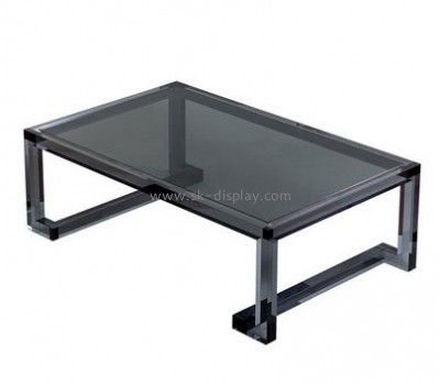 Plexiglass manufacturer customized large black modern coffee table sale AFS-138