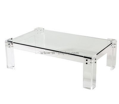 Acrylic products manufacturer customized clear acrylic sofa table AFS-185