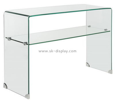 Acrylic company customized acrylic side table with shelf AFS-188