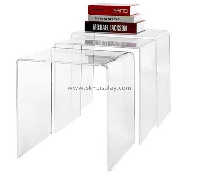 Acrylic products manufacturer customized clear acrylic side table AFS-197