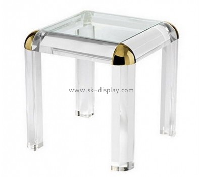 Perspex manufacturers customized acrylic square footstool AFS-216