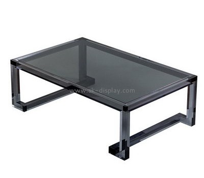 Acrylic plastic supplier customized black acrylic lucite coffee table AFS-240