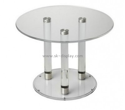 Acrylic plastic supplier customized round acrylic dining table AFS-317