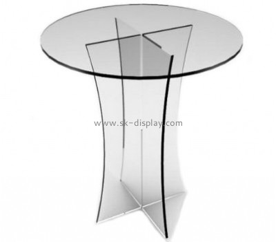 Display manufacturers customized acrylic round coffee table AFS-318
