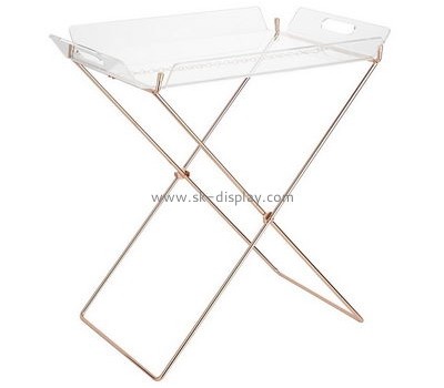 Acrylic products manufacturer customized acrylic foldable tray table AFS-324