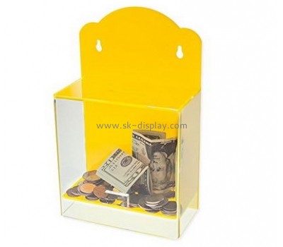 Acrylic items manufacturers custom lucite fabrication fundraising collection boxes DBS-325