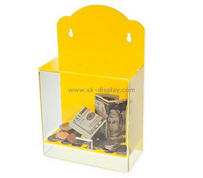 Acrylic items manufacturers custom lucite fabrication fundraising collection boxes DBS-325