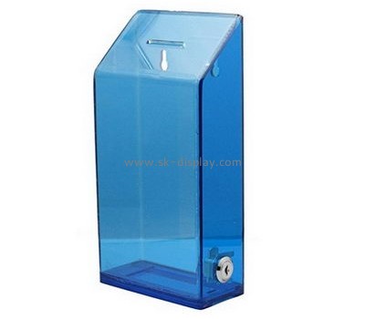 Acrylic products manufacturer custom plastic charity collection voting boxes DBS-367
