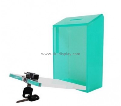 Display box manufacturer custom acrylic products secure donation boxes DBS-381