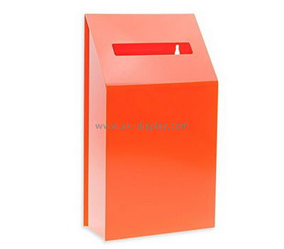 Acrylic display manufacturers custom made acrylic fundraising money box DBS-385