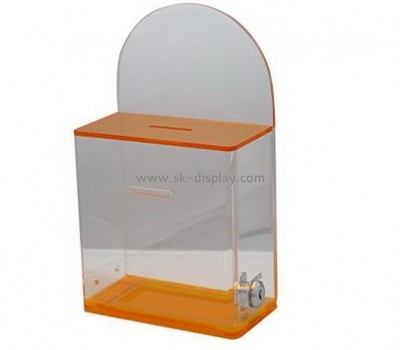 Plastic fabrication company custom acrylic fabrication donation boxes DBS-401