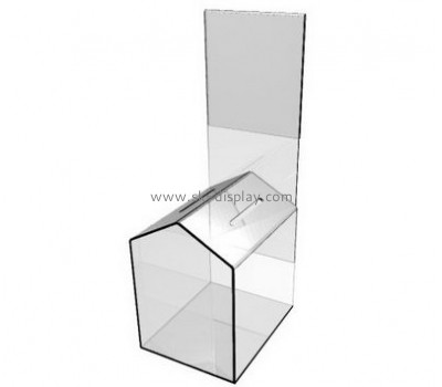 Acrylic items manufacturers custom design plexiglass ballot box for sale DBS-416