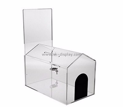 Acrylic box manufacturer custom acrylic plastic fabrication ballotbox DBS-414