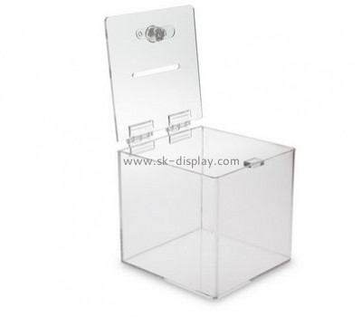 Acrylic company custom acrylic lockable ballot box DBS-440