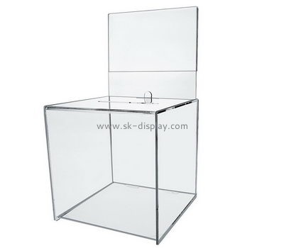 Lucite manufacturer custom clear acrylic voting boxes for sale DBS-448