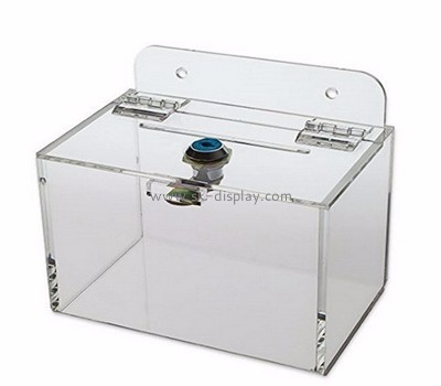 Acrylic manufacturers custom design plexiglass large donation box DBS-453