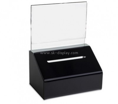 Perspex manufacturers custom cheap donation collection boxes for fundraising DBS-491