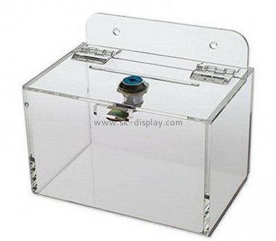 Plastic box manufacturers custom acrylic donation collection boxes DBS-513