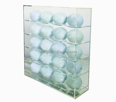 Acrylic products manufacturer custom lucite golf ball display case BDC-542