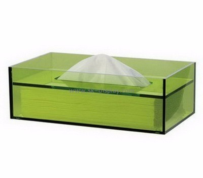 Plastic company custom acrylic clear tissue box DBS-569
